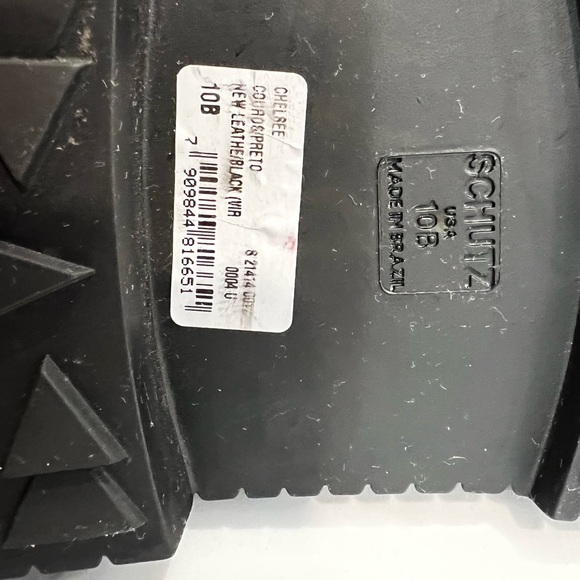 Schultz Black Leather Chelsee moto Boot - Picture 7 of 9